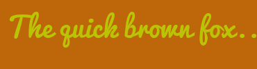Image with Font Color BAC405 and Background Color BD660A